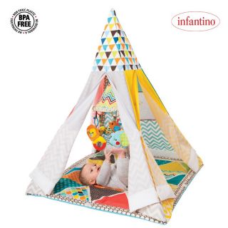 Nhà lều kèm đồ chơi treo cũi đa năng GoGaGa Infantino 005345