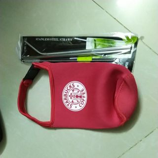 Set túi và ống hút (1 túi và 1 bộ ống hút)