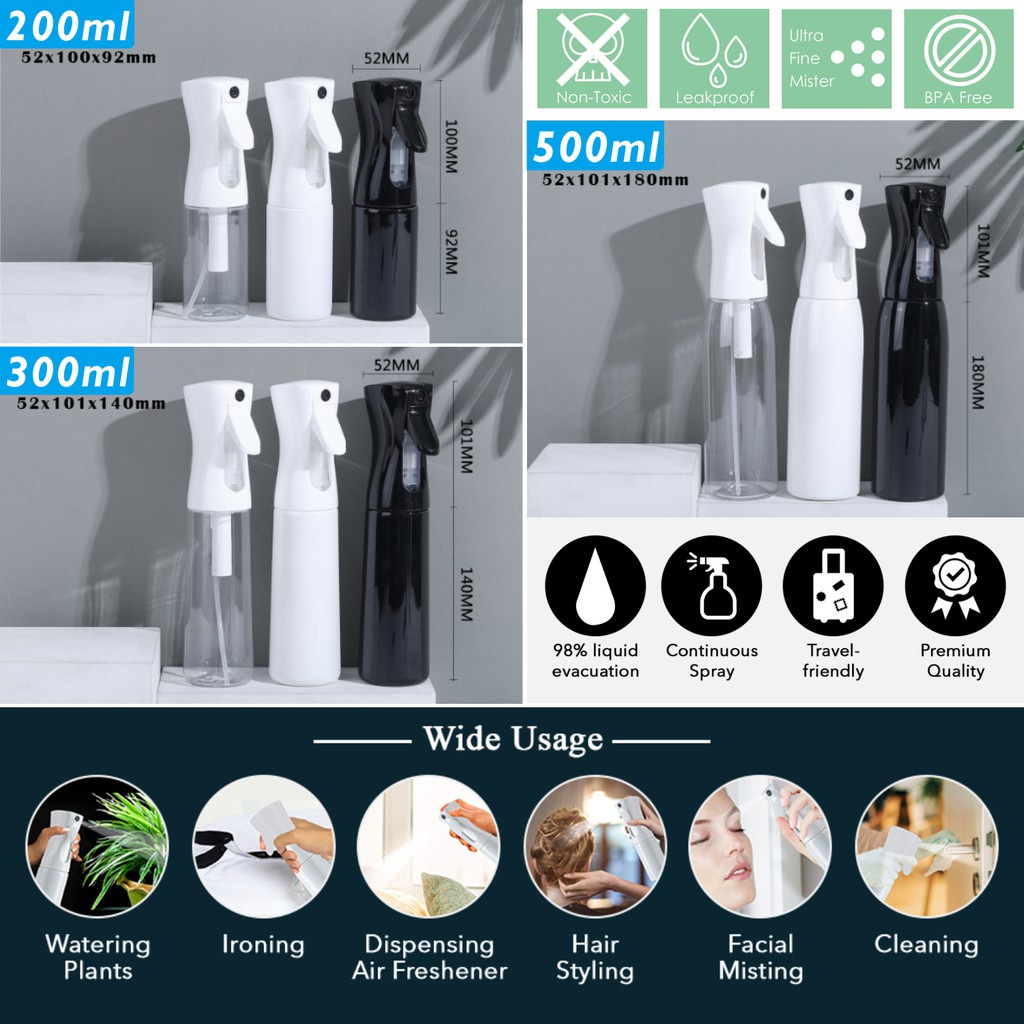 Bình Xịt Khử Trùng 150ml / 300ml Áp Suất Cao Có Thể Tái Sử Dụng