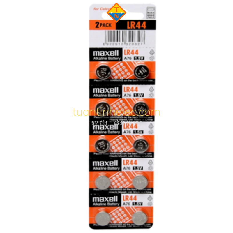 Pin 1.5V AG13 / LR44 / LR1154 / 357 / A76  thay máy tính Casio