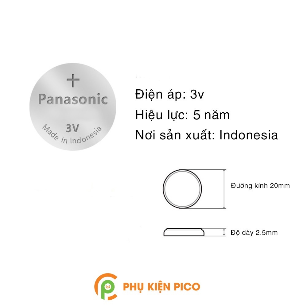 Pin chìa khóa ô tô Vinfast LUX A 2.0 chính hãng Vinfast sản xuất tại Indonesia 3V Panasonic