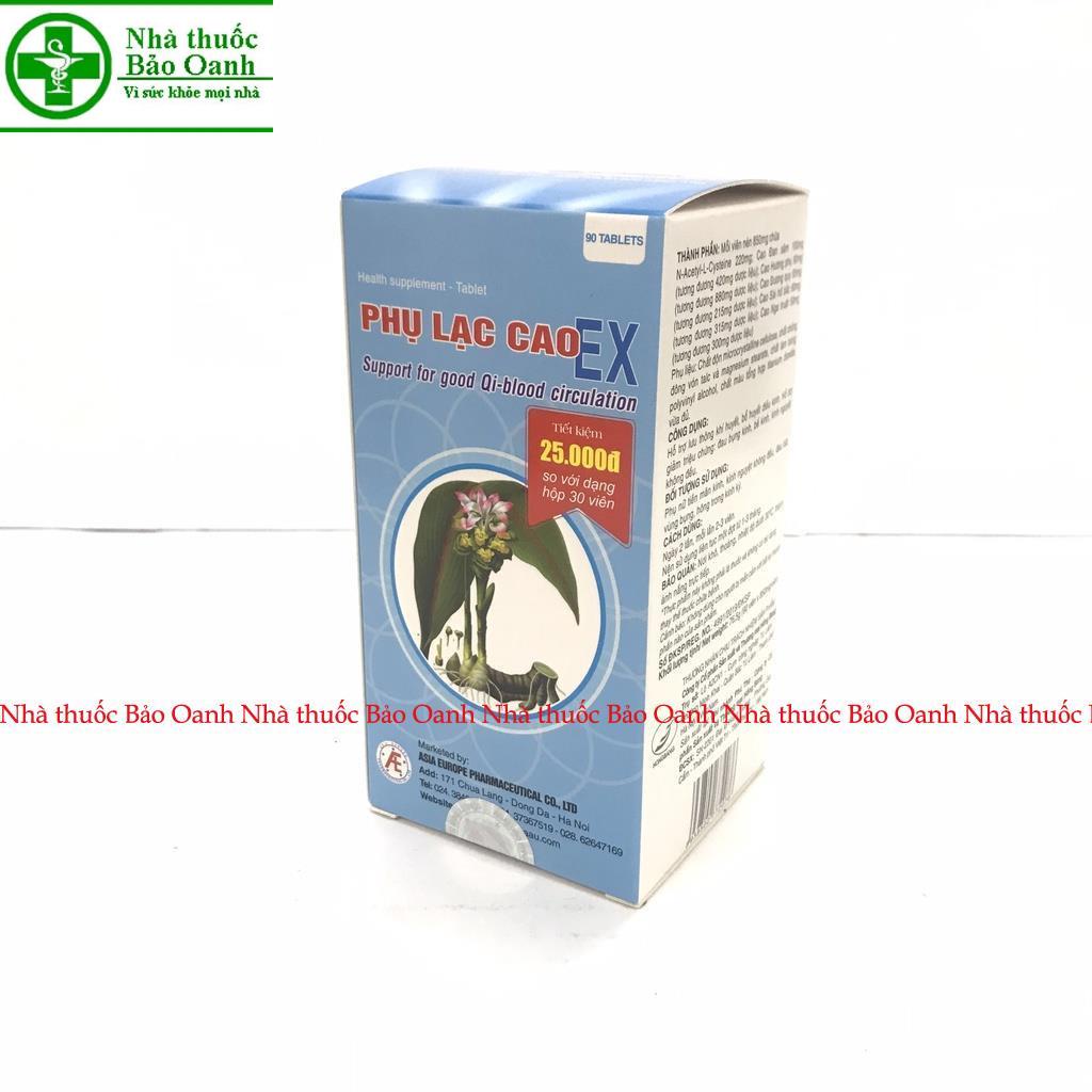 Phụ Lạc Cao EX lọ 90 viên- Chính Hãng Á Âu- Giúp Tăng Cường Lưu Thông Khí Huyết & Điều Hòa Kinh Nguyệt