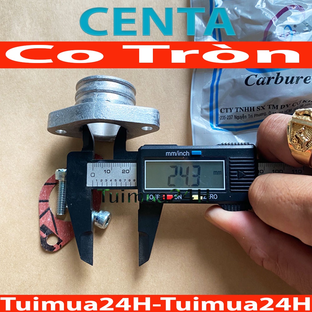 Co Xăng Trung Gian Tròn Nhôm Dùng Cho Xe Độ 150cc hoặc 175cc Dream Wave 67 Exciter 135 Tay Ga