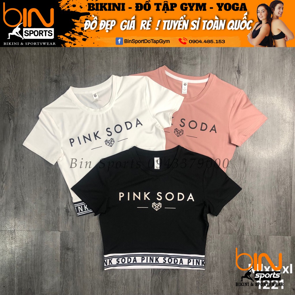 Aó croptop nữ tập yoga, gym, aerobic thể thao Bin Sports A148