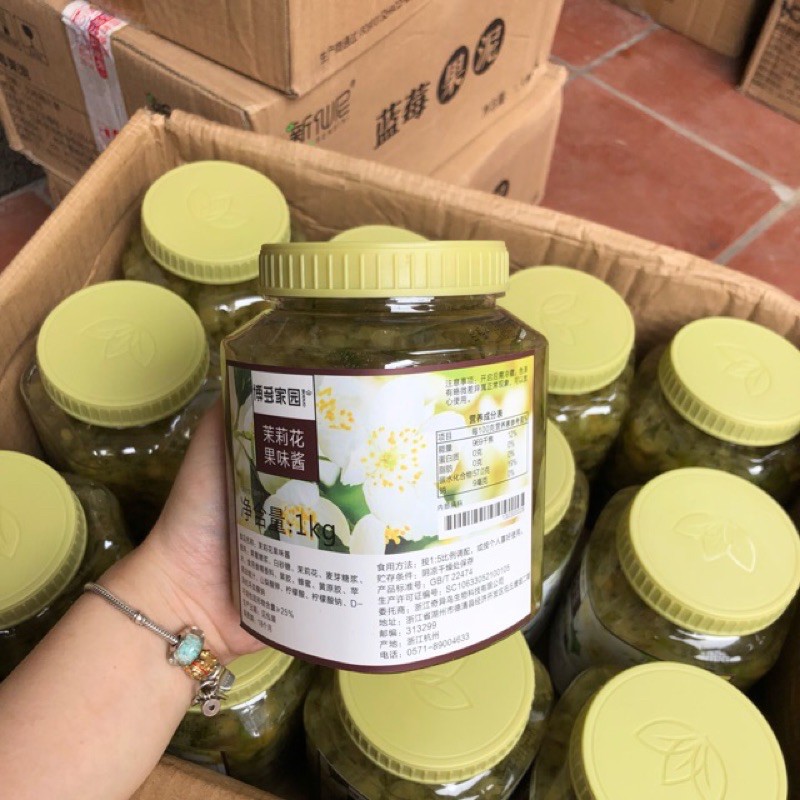 Mứt hoa nhài Boduo hộp 1kg