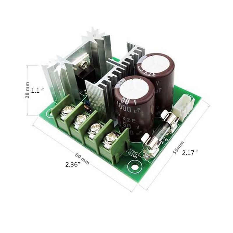 Bộ điều khiển tốc độ động cơ PWM DC 12V-40V 400W 10A phạm vi 10%-100%