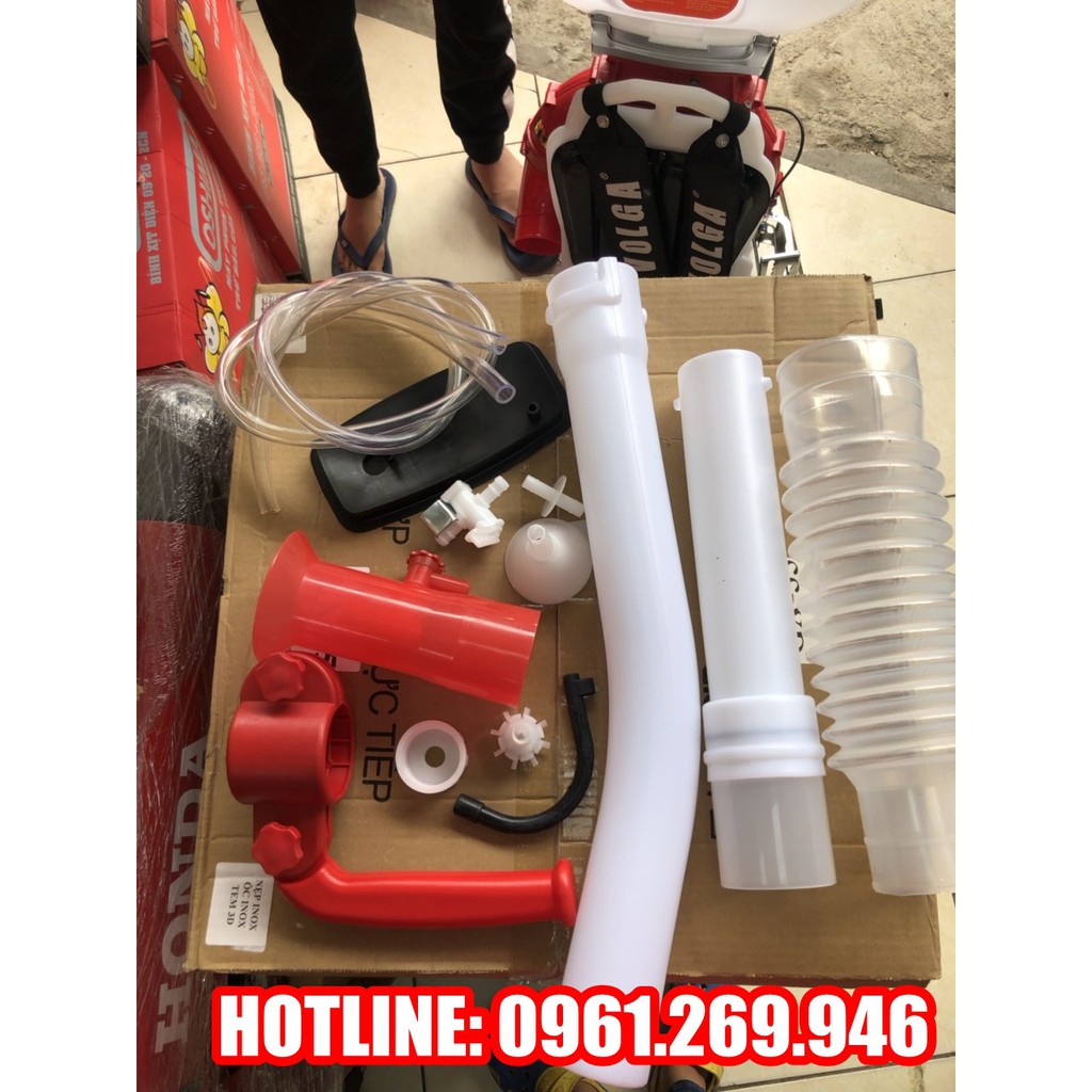 Máy phun khử trùng, Máy phun vôi, phun hạt, xạ phân Volga VM-26L động cơ 4 thì Honda GX35 Thái Lan