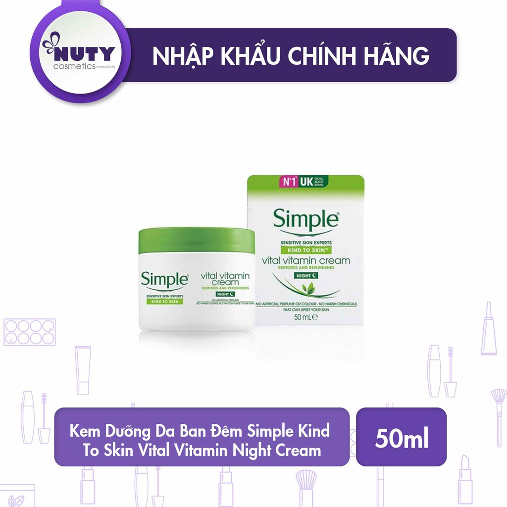 Kem Dưỡng Da Ban Ngày Simple Kind To Skin Vital Vitamin Day Cream (50ml)