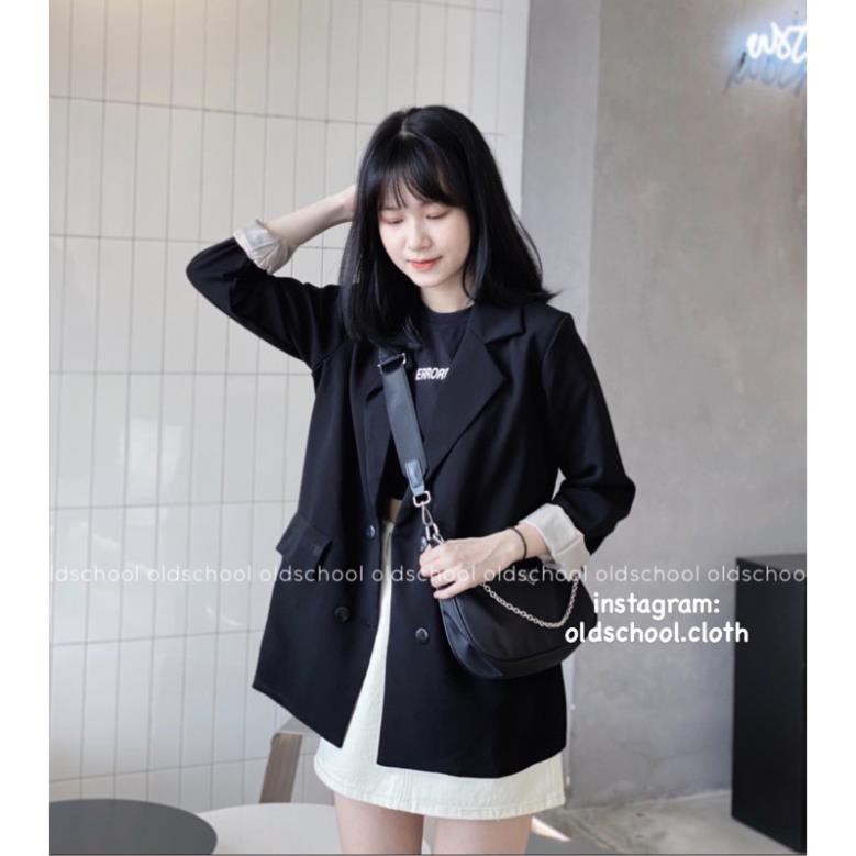 ÁO BLAZER HÀN QUỐC 2 LỚP TÚI NẮP (ảnh thật/sẵn/có video) | BigBuy360 - bigbuy360.vn