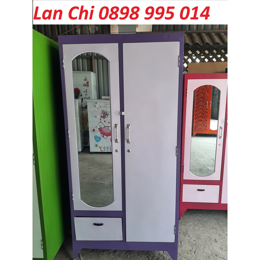 Tủ sắt 2 cánh giá rẻ nhiều màu lựa chọn