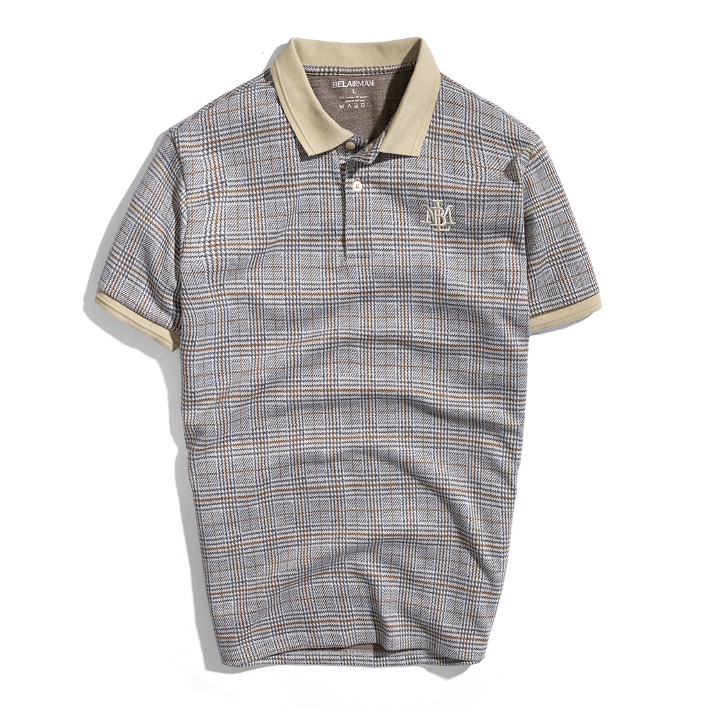 Áo thun Polo nam VAMOS vải Cotton bông sợi dệt tự nhiên xuất xịn, chuẩn form PLTR0019 - BELAIRMAN