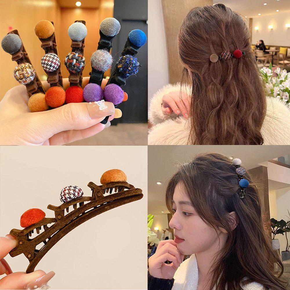 LAY Kẹp Tóc Bện Phong Cách Retro Pháp Cho Nữ