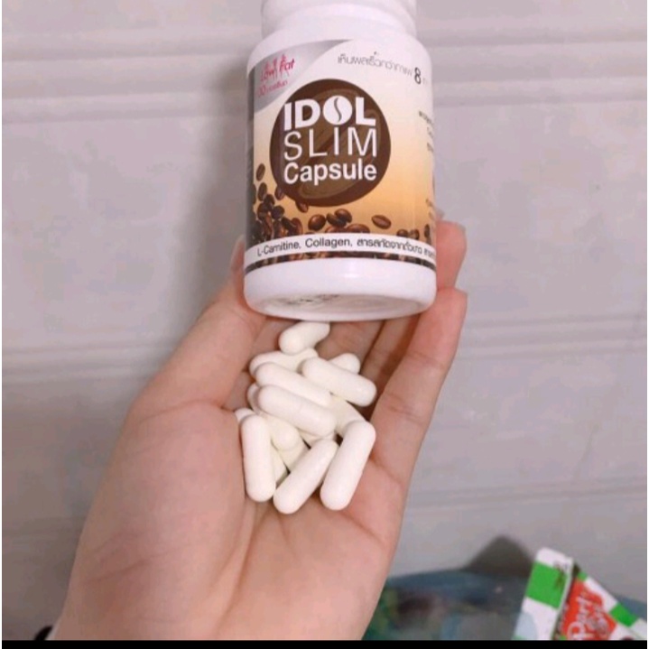 Giảm cân cà phê Idol Slim Capsule 15 viên màu trắng chính hãng Thái Lan-Coffee