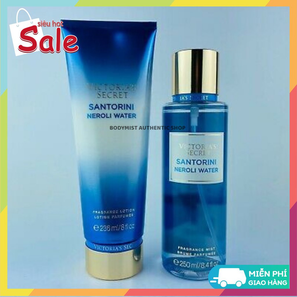Xịt thơm Victoria's Secret - Santorini Neroli Water _ [𝑩𝒐𝒅𝒚𝒎𝒊𝒔𝒕 𝑨𝒖𝒕𝒉𝒆𝒏𝒕𝒊𝒄]