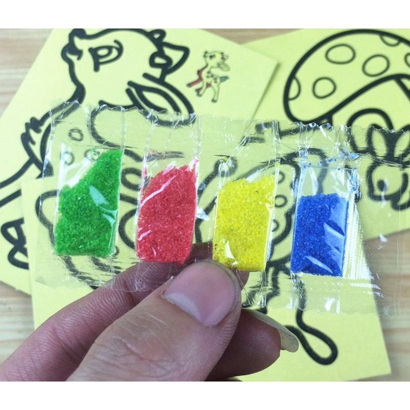 Tranh cát nhiều hình đáng yêu cho bé