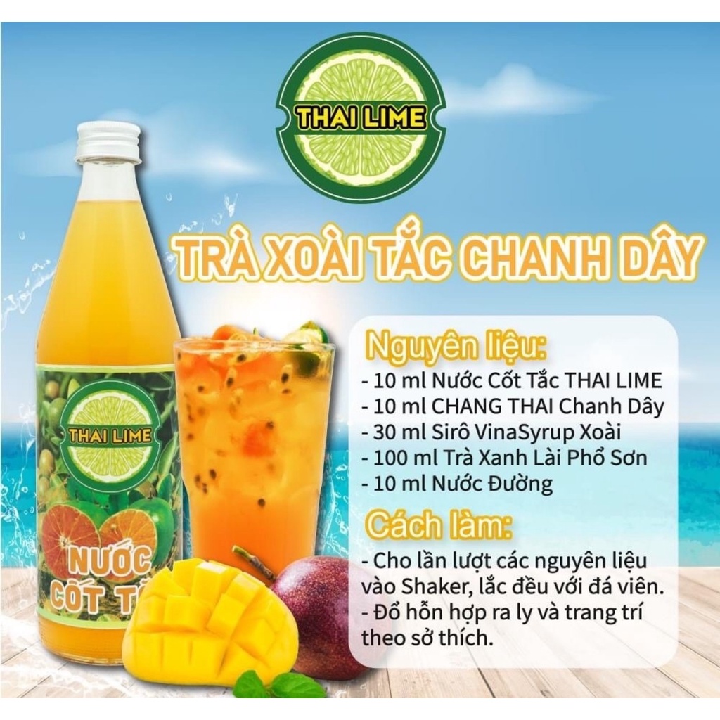 Nước Cốt Chanh / Cốt Tắc Thai Lime Chai 500ml