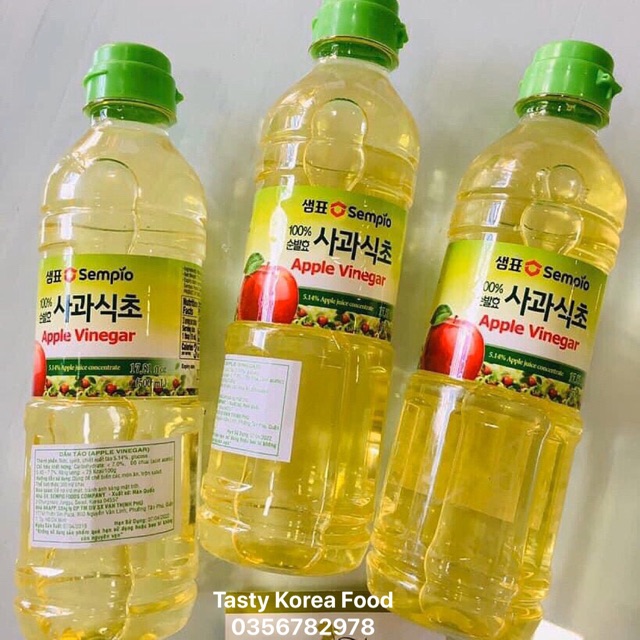 Giấm táo Sempio 500ml/chai