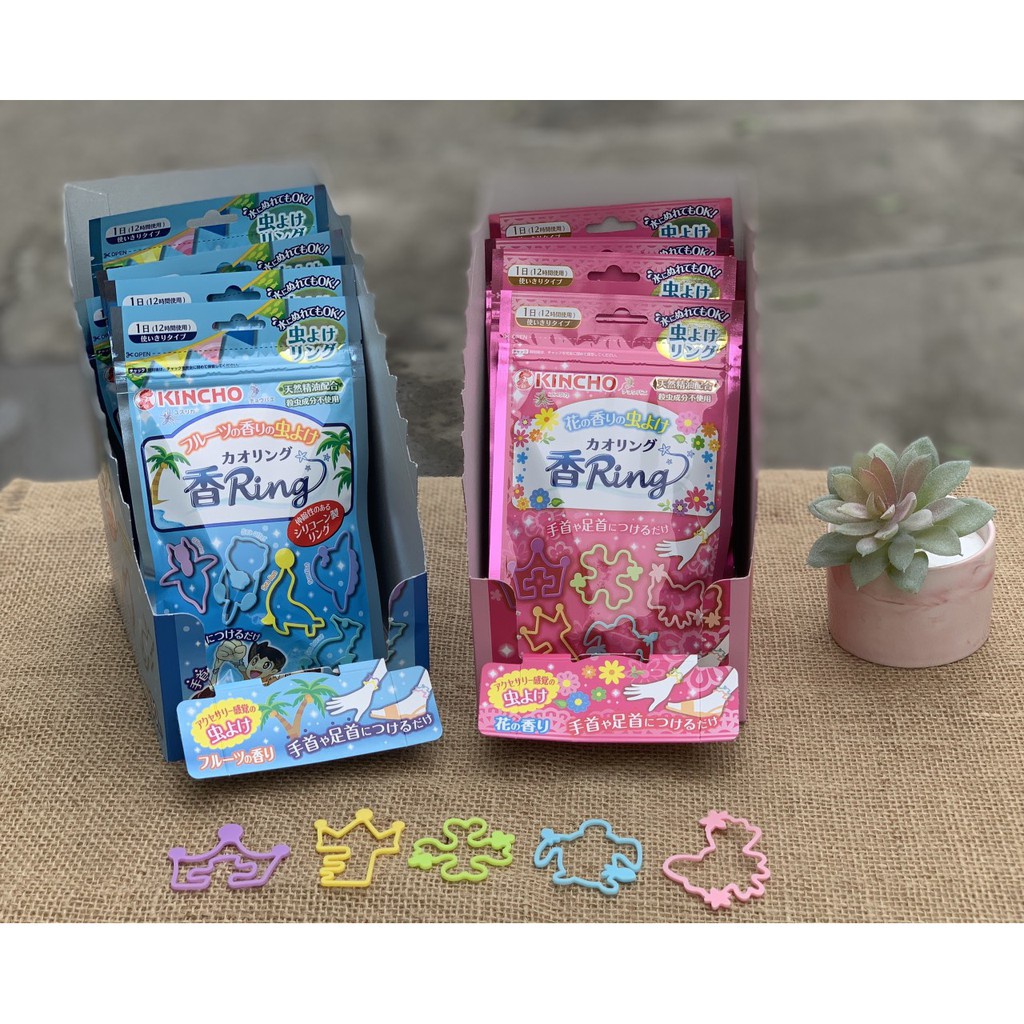 Túi 30 vòng đeo tay chân đuổi muỗi + Set 24 miếng dán đuổi muỗi Kincho