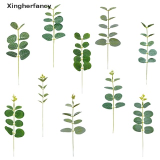 Set 5 Nhánh Lá Bạch Đàn Nhân Tạo Trang Trí Nội Thất