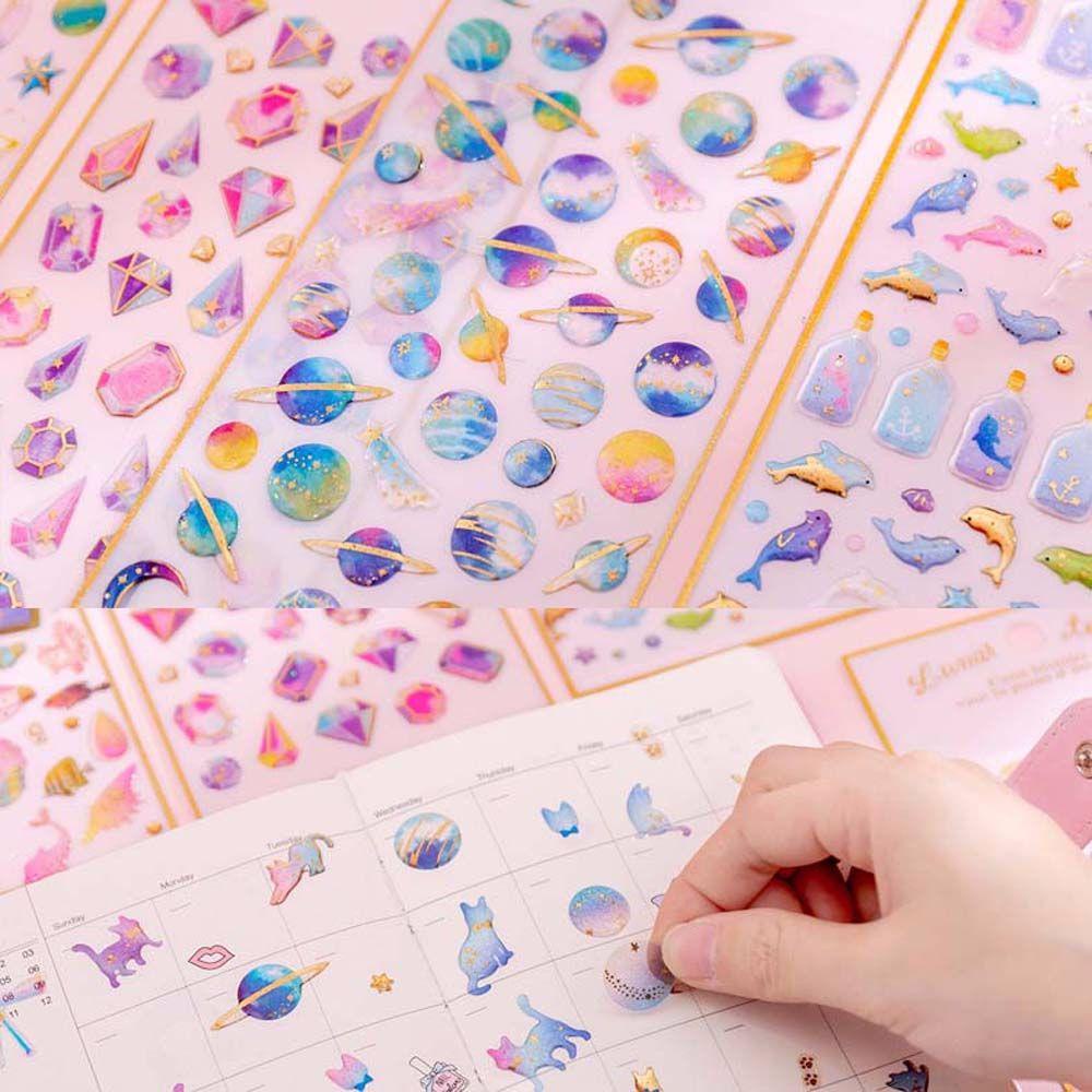 Nhãn Dán Trang Trí Sổ Tay DIY Dễ Thương Xinh Xắn|Giấy Epoxy Dùng Trang Trí|Miếng Dán Epoxy Trang Trí Đa Ứng Dụng