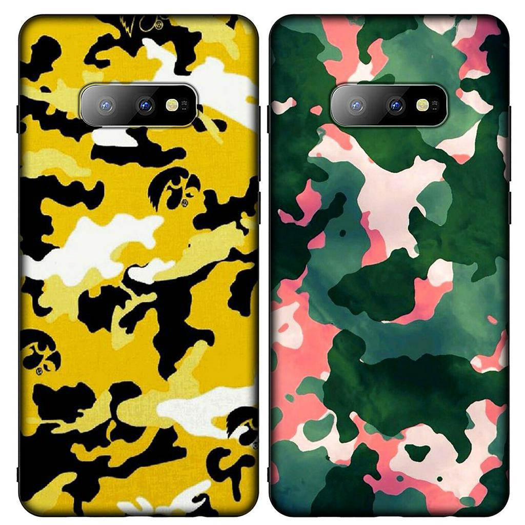 Ốp điện thoại silicon họa tiết camo cho Samsung Galaxy S21 Ultra S8 Plus M31 M51 A11 A31 A51 S21+ S8+ S21Plus