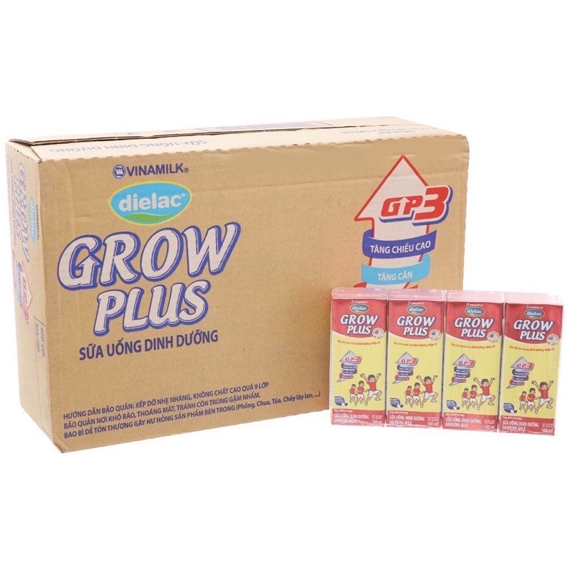 Thùng sưa VNM GrowPlus 180ml (Date cập nhật)