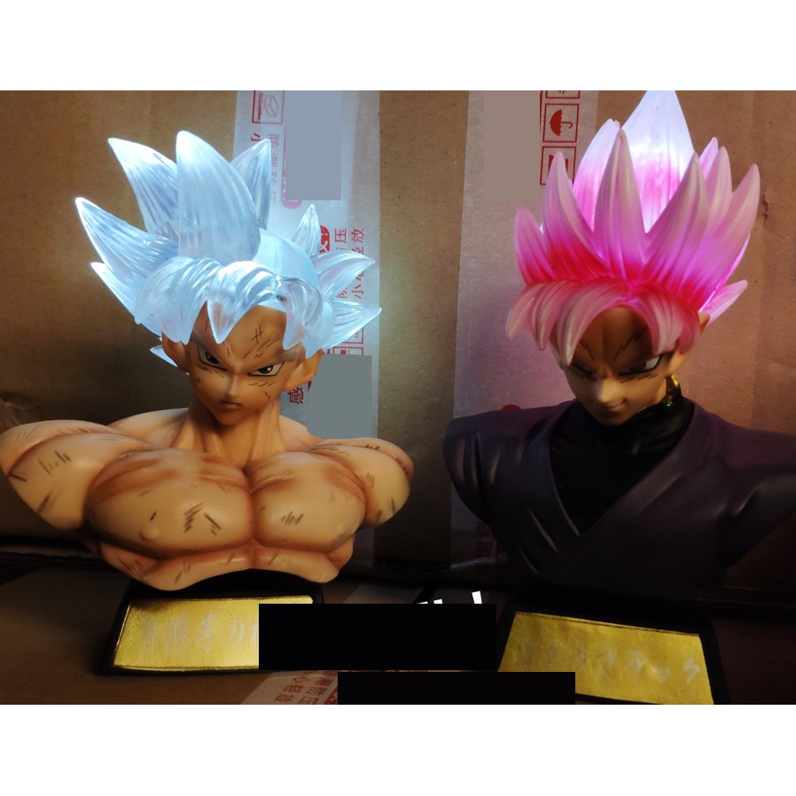 Mô hình đầu Goku, Vegeta, Trunk super saiyan tóc sáng đèn led - Dragon ball