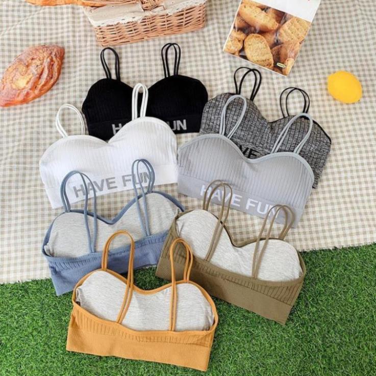 Áo Bra Cúp Ngực Dây Kép Chữ Have Fun Siêu Hot