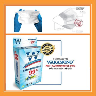 Khẩu Trang Wakamono Hộp 10 Cái 💓 FREE SHIP 💓 Chính Hãng, Kháng Khuẩn, Dễ Thở, Mùi Thơm Tự Nhiên