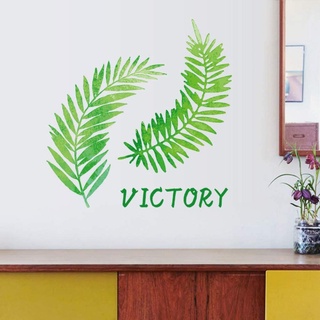 DECAL DÁN TƯỜNG LÁ XANH VICTORY