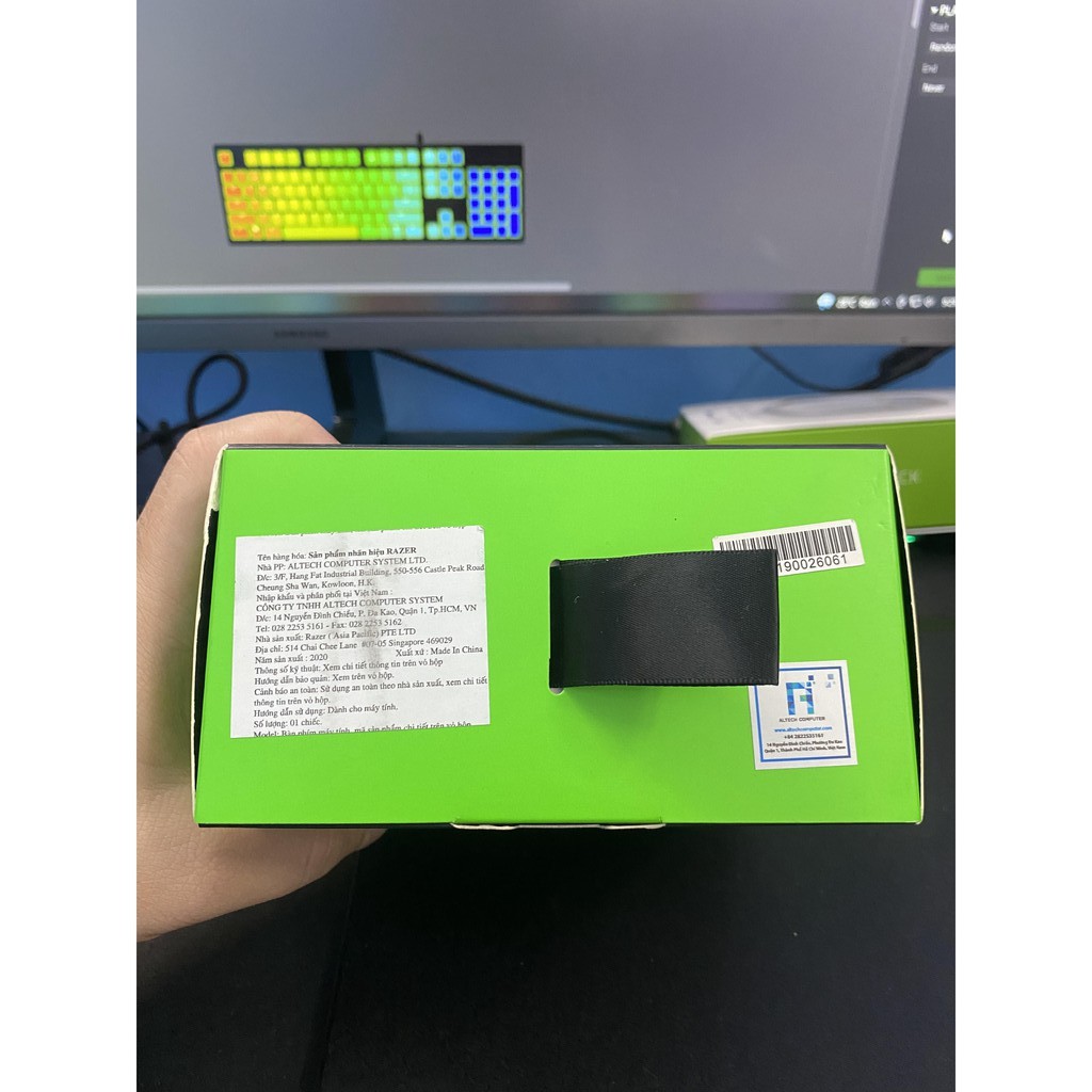 Bàn phím cơ Razer Huntsman kèm keycap Razer PBT Keycap Upgrade Set Green giá rẻ nhất thị trường