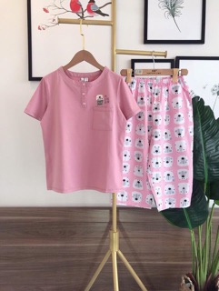 Bộ cotton mặc nhà