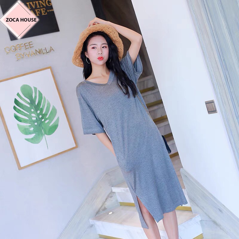 Váy xuông, đầm xuông dáng dài, váy thun cotton suông nữ co giãn 4 chiều_VS01_ZOCA | BigBuy360 - bigbuy360.vn