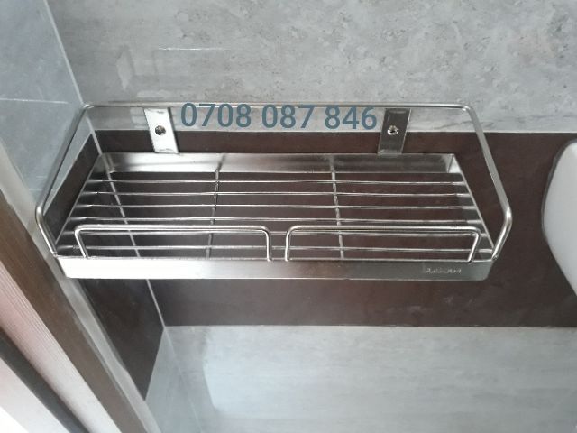 Kệ inox 1 tầng INOX 304 - Kệ nhà tắm - Kệ để xà phòng inox, Gia vị