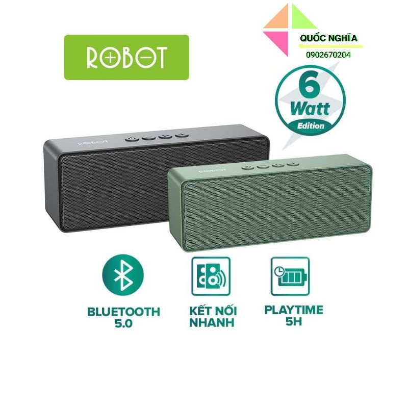 LOA BLUETOOTH KHÔNG DÂY ROBOT RB420 5.0 CÔNG SUẤT 6W ÂM THANH CỰC HAY
