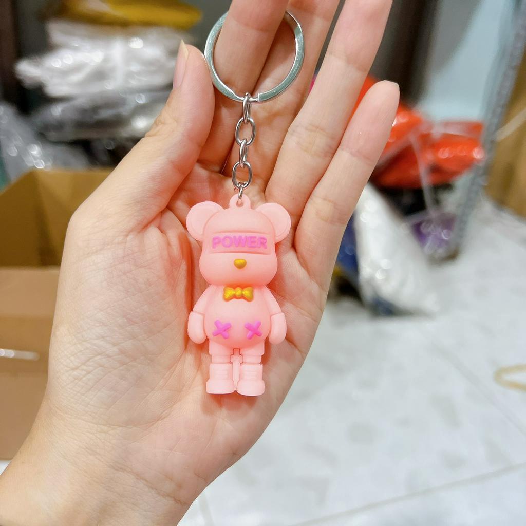 Móc khóa 3D dễ thương GẤU POWER