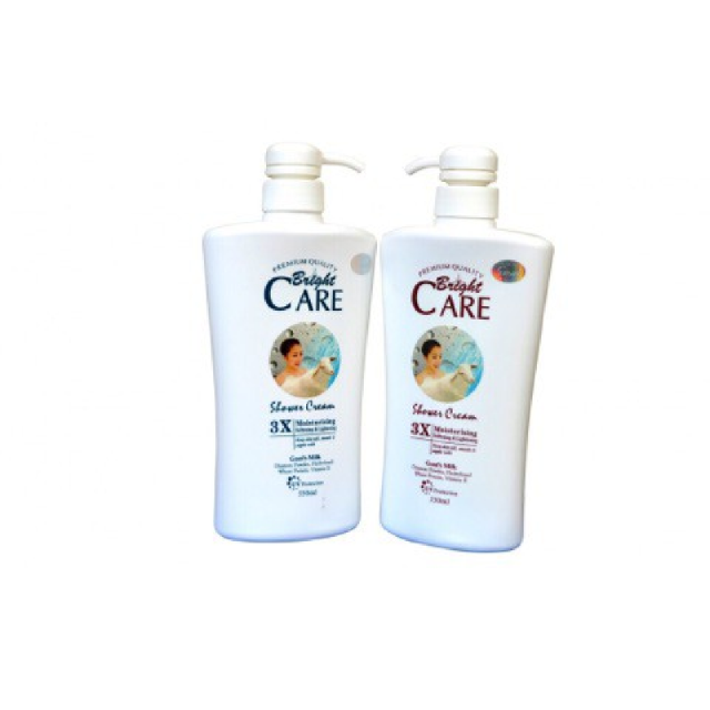 Sữa Tắm Dê Dưỡng Ẩm Bright Care Thái Lan 550ml Chai Siêu To