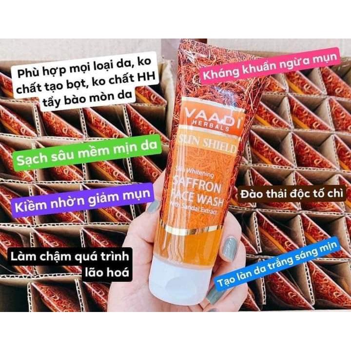 Sữa rửa mặt Vaddi Saffron Face Wash 60ml