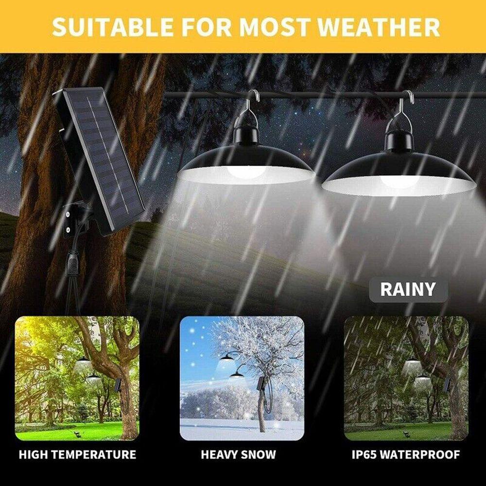 Đèn Treo Sân Vườn Kèm 2 Đầu Chiếu Sáng