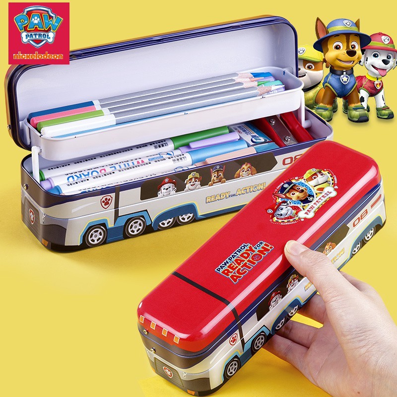 CREATIVE PAW PATROL Hộp Bút Kim Loại Tạo Hình Dễ Thương