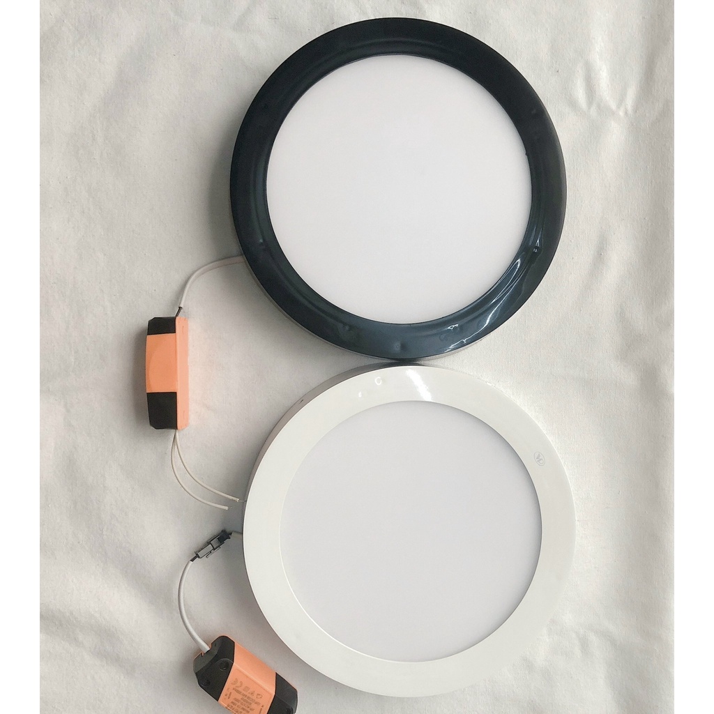 ĐÈN LED ỐP TRẦN NỔI VIỀN ĐEN, VIỀN TRẮNG CÔNG SUẤT 12W, 18W, 24W - ÁNH SÁNG 3 CHẾ ĐỘ