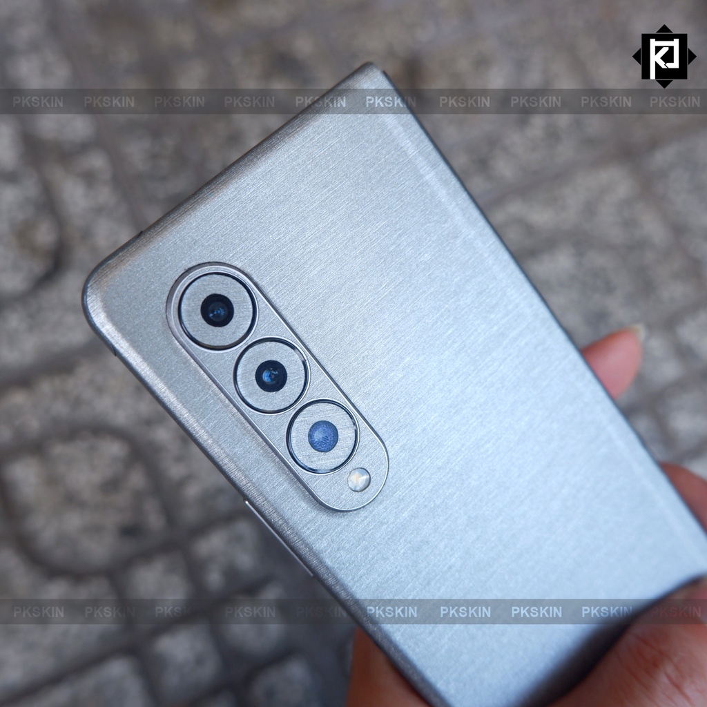 Miếng dán skin vân xước full lưng viền samsung Fold 3, Fold 2, Fold 1, Zflip 3, Zflip 1 nhập khẩu Đức