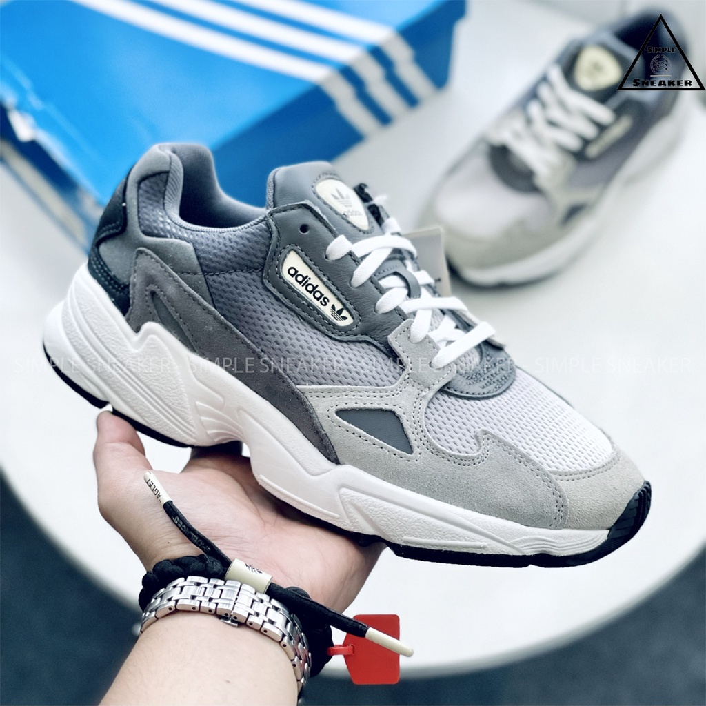 Giày Adidas Falcon Auth FREESHIPAdidas Falcon Grey Chính Hãng -Giày Đế Cao 4cm Tôn Dáng [EE5106]