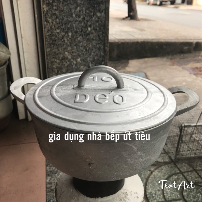 Nồi gang đúc số 10 nguyên khối - 21cm