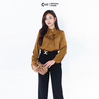 Quần ống côn đai lệch CChat Clothes