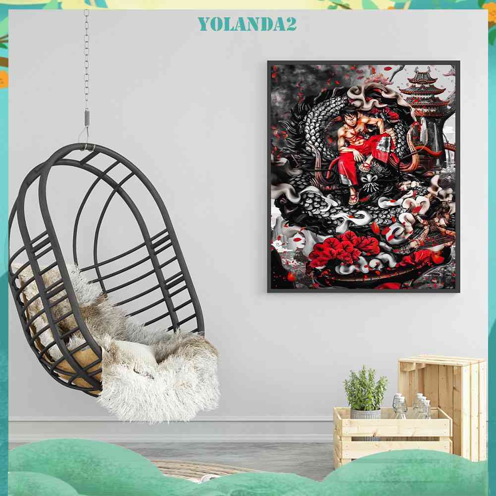 Munch D. Tranh Đính Đá Kim Cương Toàn Bộ 5D DIY Hình Vẽ Luffy
