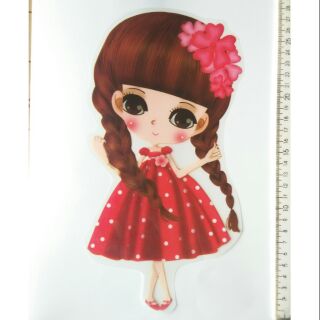 Hình dán nhiệt quần áo búp bê to