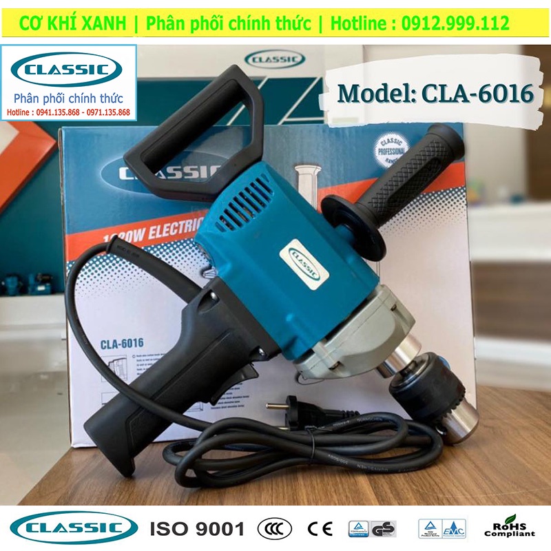 Máy khuấy sơn Classic CLA-6016, công suất 1020w chuyên khuấy sơn, bột, hóa chất