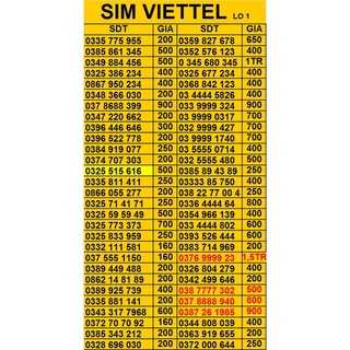 SIM ĐẸP, SIM PHONG THỦY hottt