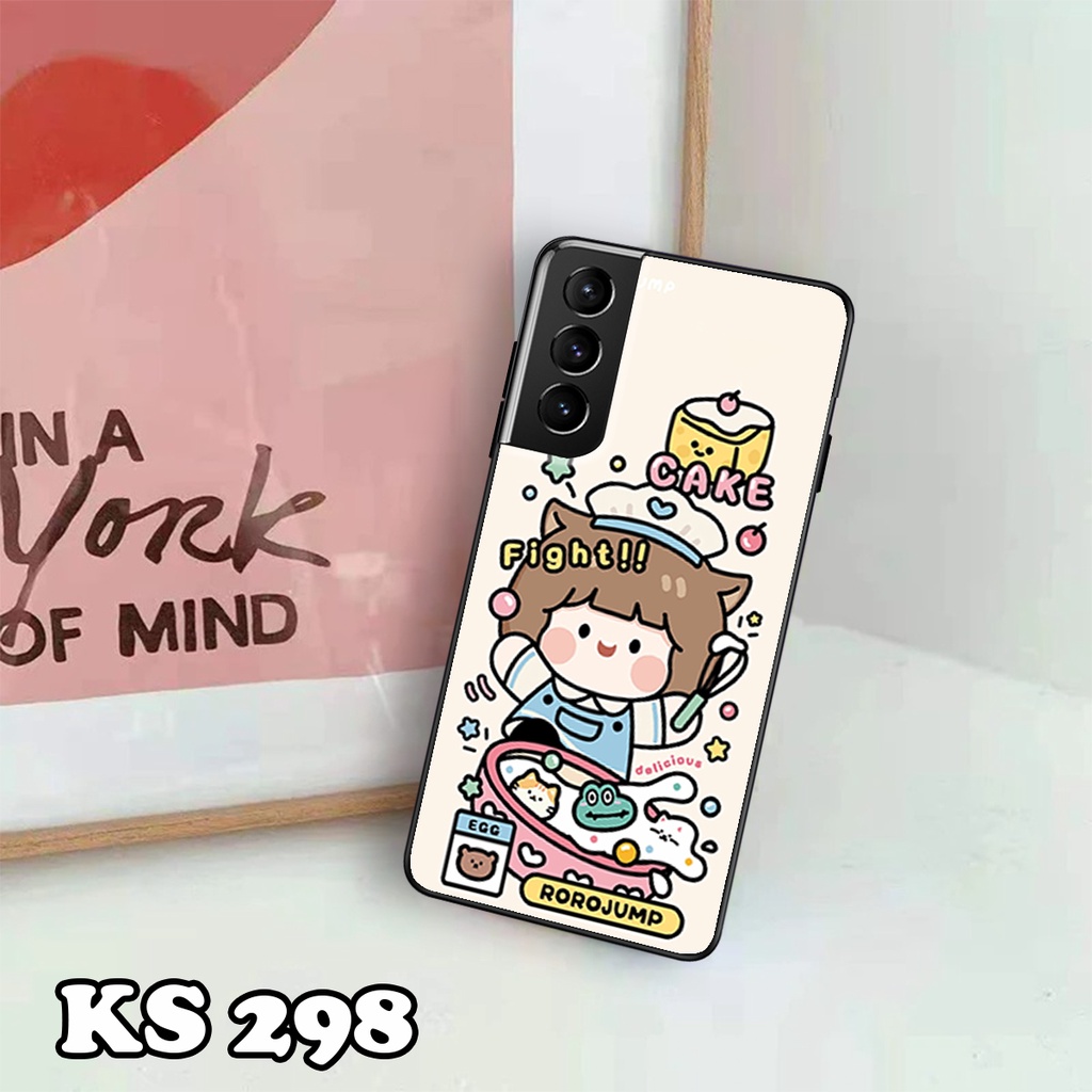 Ốp lưng Samsung S22 - Samsung S22 Plus - Samsung S22 Ultra - Ốp in hình Ngân hà &amp; Roro Jumb - Lưng nhám viền TPU